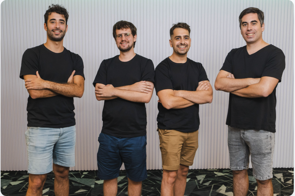 AgentGoat founding team - Federico, Gabriel, Damian, and Guillermo